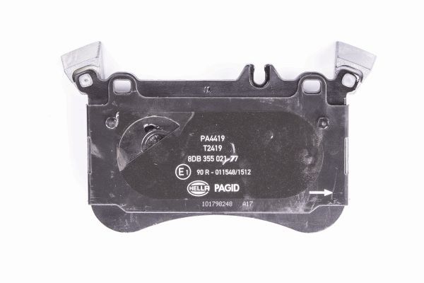 Brake Pad Set, disc brake - 8DB 355 021-771 HELLA