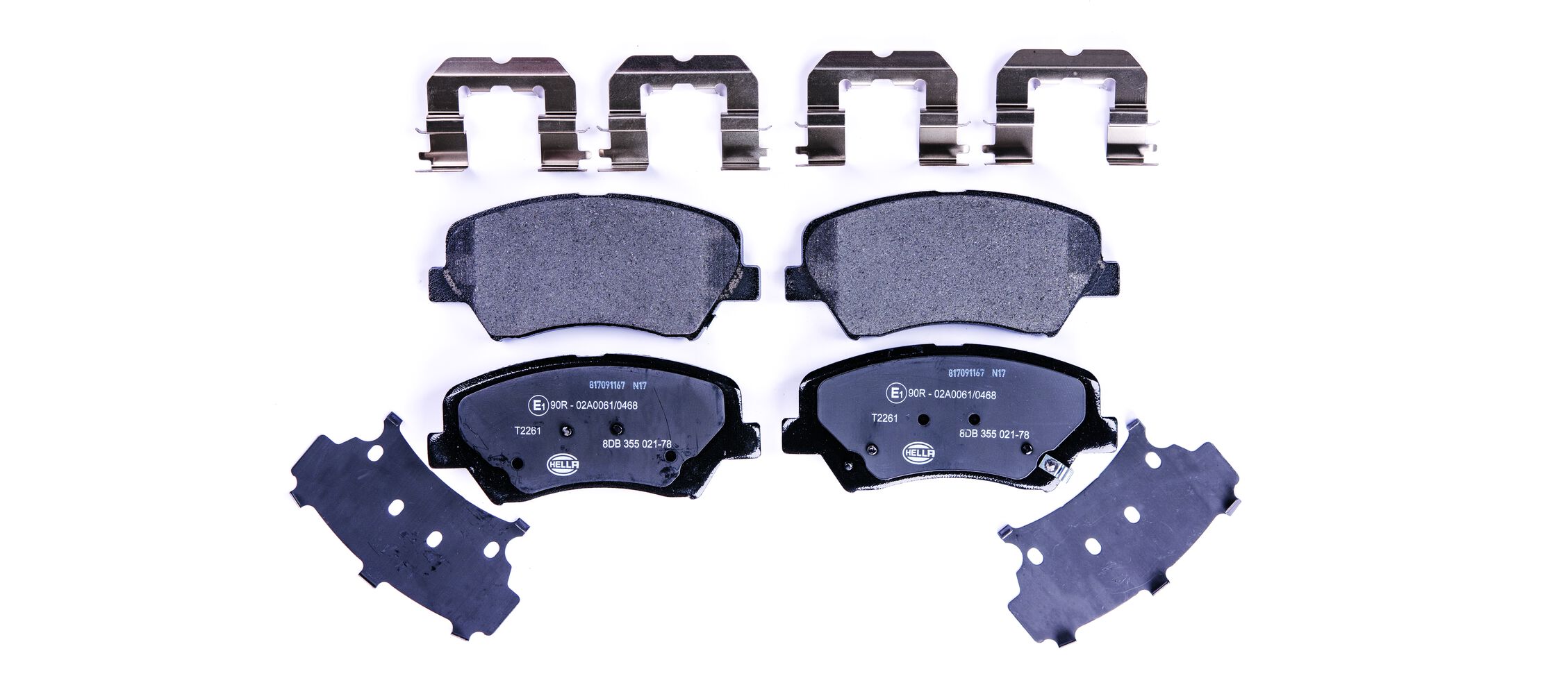 Brake Pad Set, disc brake - 8DB 355 021-781 HELLA