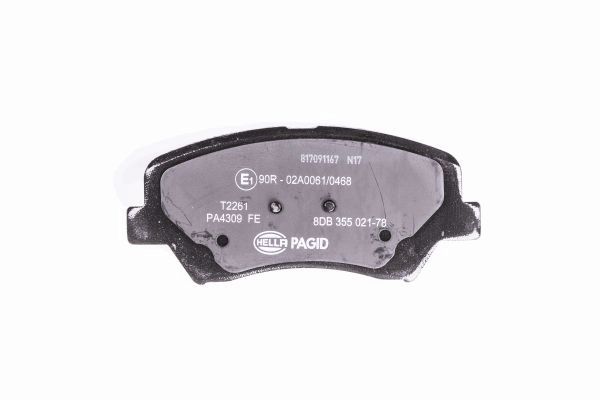 Kit pastiglie freno, Freno a disco - 8DB 355 021-781 HELLA