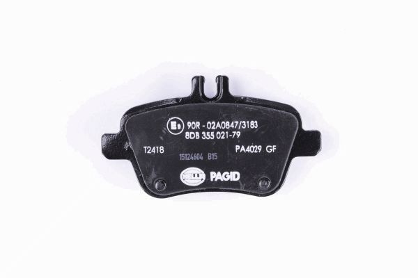 Brake Pad Set, disc brake - 8DB 355 021-791 HELLA