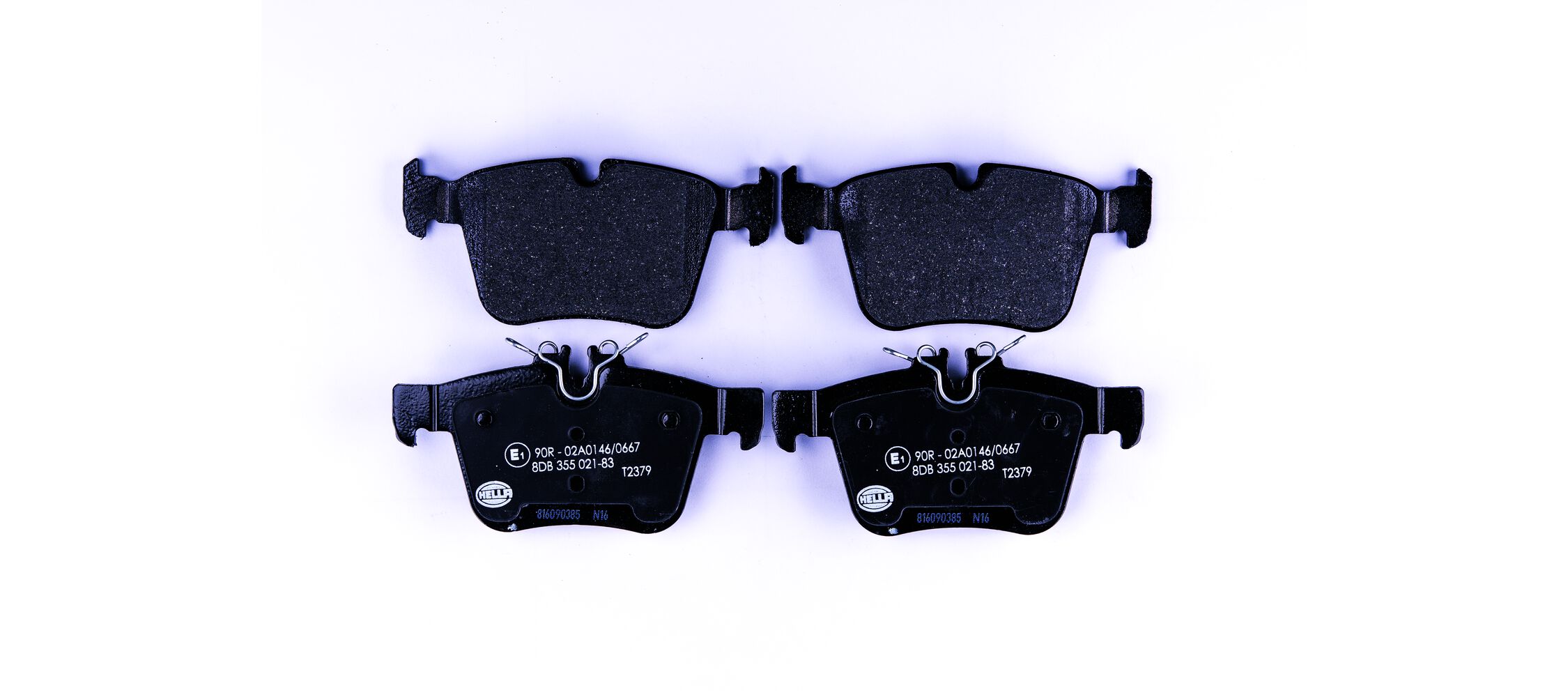 Brake Pad Set, disc brake - 8DB 355 021-831 HELLA
