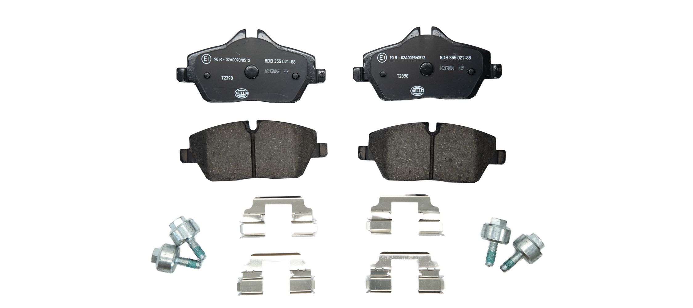 Kit pastiglie freno, Freno a disco - 8DB 355 021-881 HELLA
