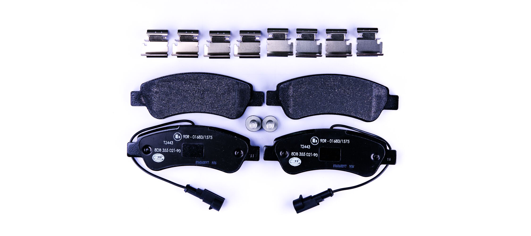 Brake Pad Set, disc brake - 8DB 355 021-901 HELLA