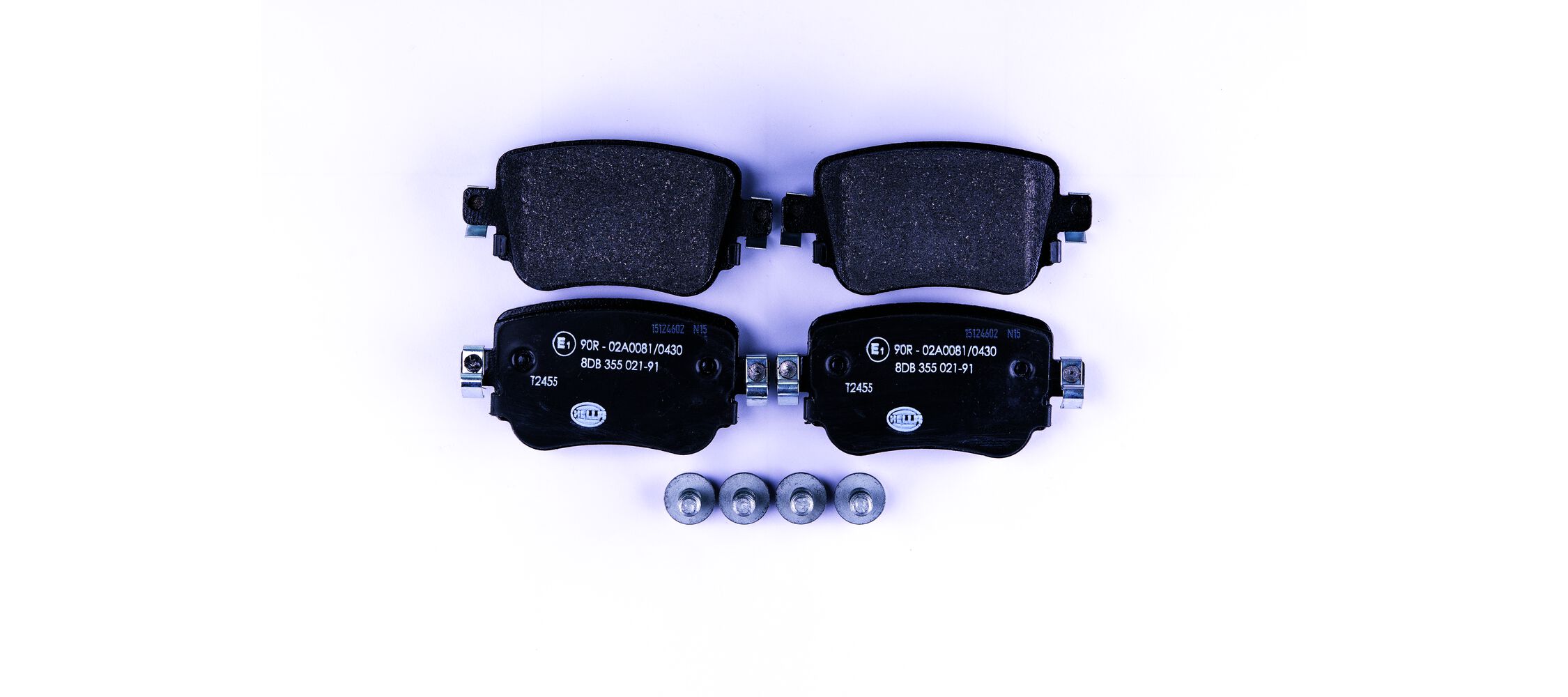 Kit pastiglie freno, Freno a disco - 8DB 355 021-911 HELLA