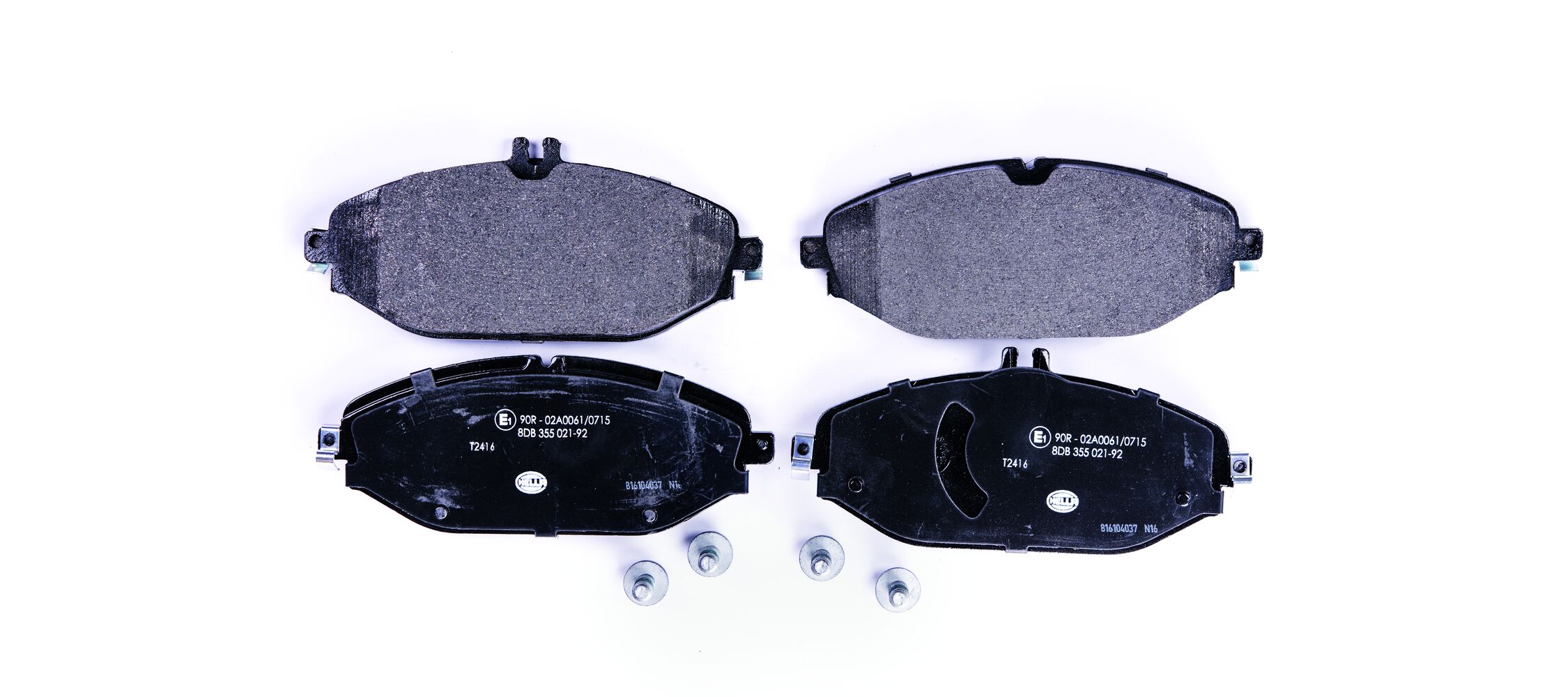 Brake Pad Set, disc brake - 8DB 355 021-921 HELLA