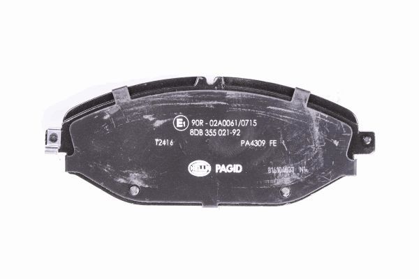 Brake Pad Set, disc brake - 8DB 355 021-921 HELLA