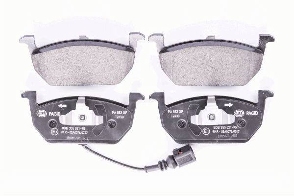 Brake Pad Set, disc brake - 8DB 355 021-951 HELLA