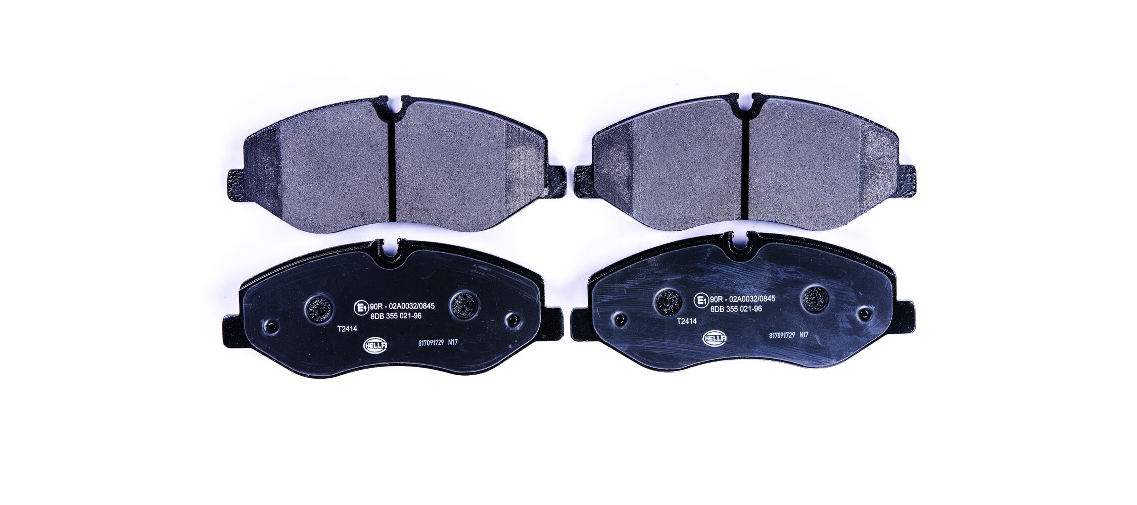 Комплект тормозных колодок, дисковый тормоз - 8DB 355 021-961 HELLA