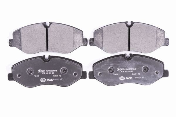 Brake Pad Set, disc brake - 8DB 355 021-961 HELLA