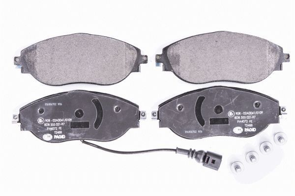 Brake Pad Set, disc brake - 8DB 355 021-971 HELLA