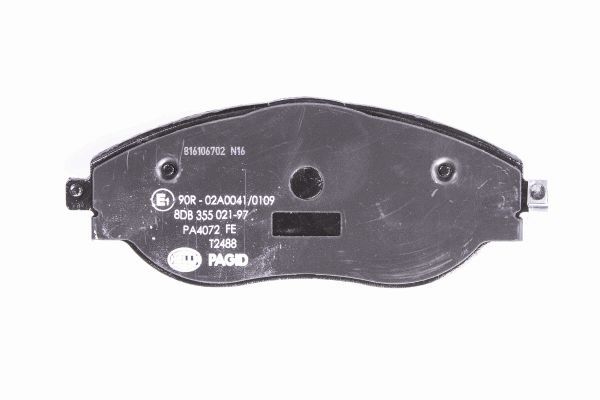Brake Pad Set, disc brake - 8DB 355 021-971 HELLA