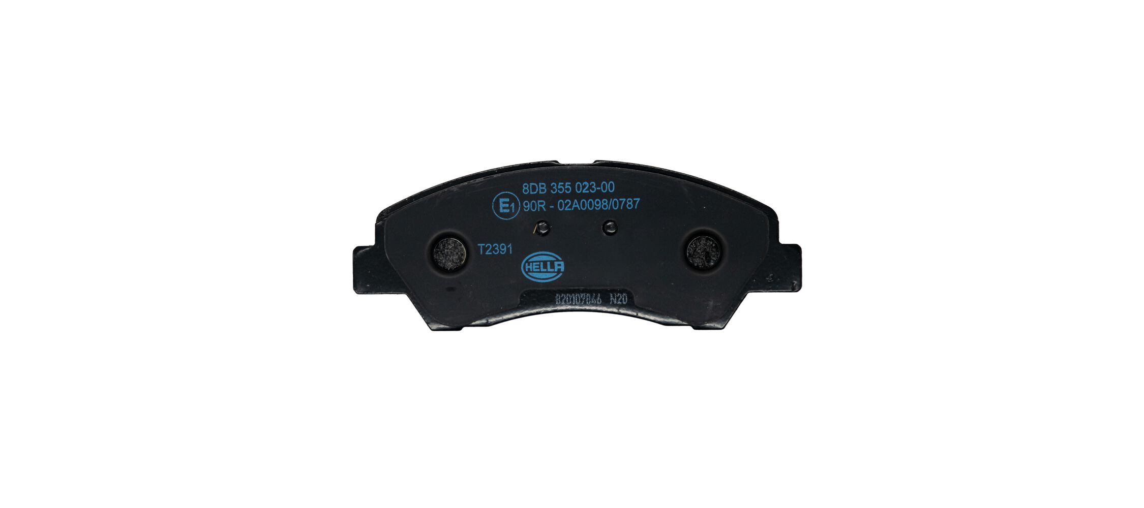 Brake Pad Set, disc brake - 8DB 355 023-001 HELLA