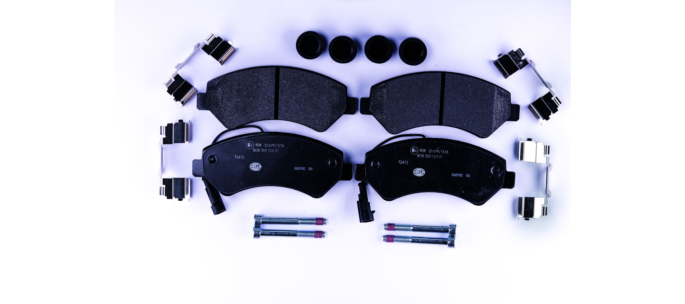 Kit pastiglie freno, Freno a disco - 8DB 355 023-011 HELLA