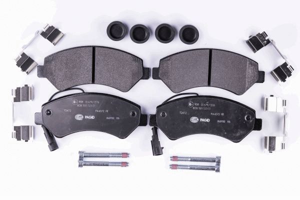 Brake Pad Set, disc brake - 8DB 355 023-011 HELLA