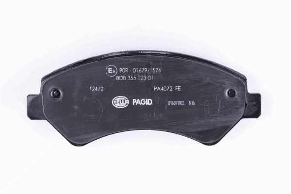 Brake Pad Set, disc brake - 8DB 355 023-011 HELLA