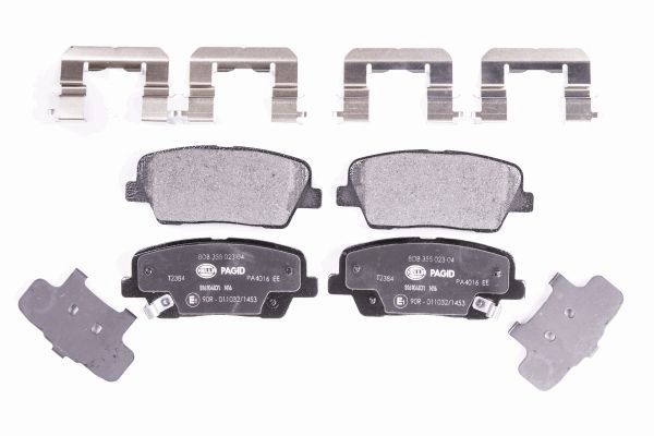 Bremsbelagsatz, Scheibenbremse - 8DB 355 023-041 HELLA