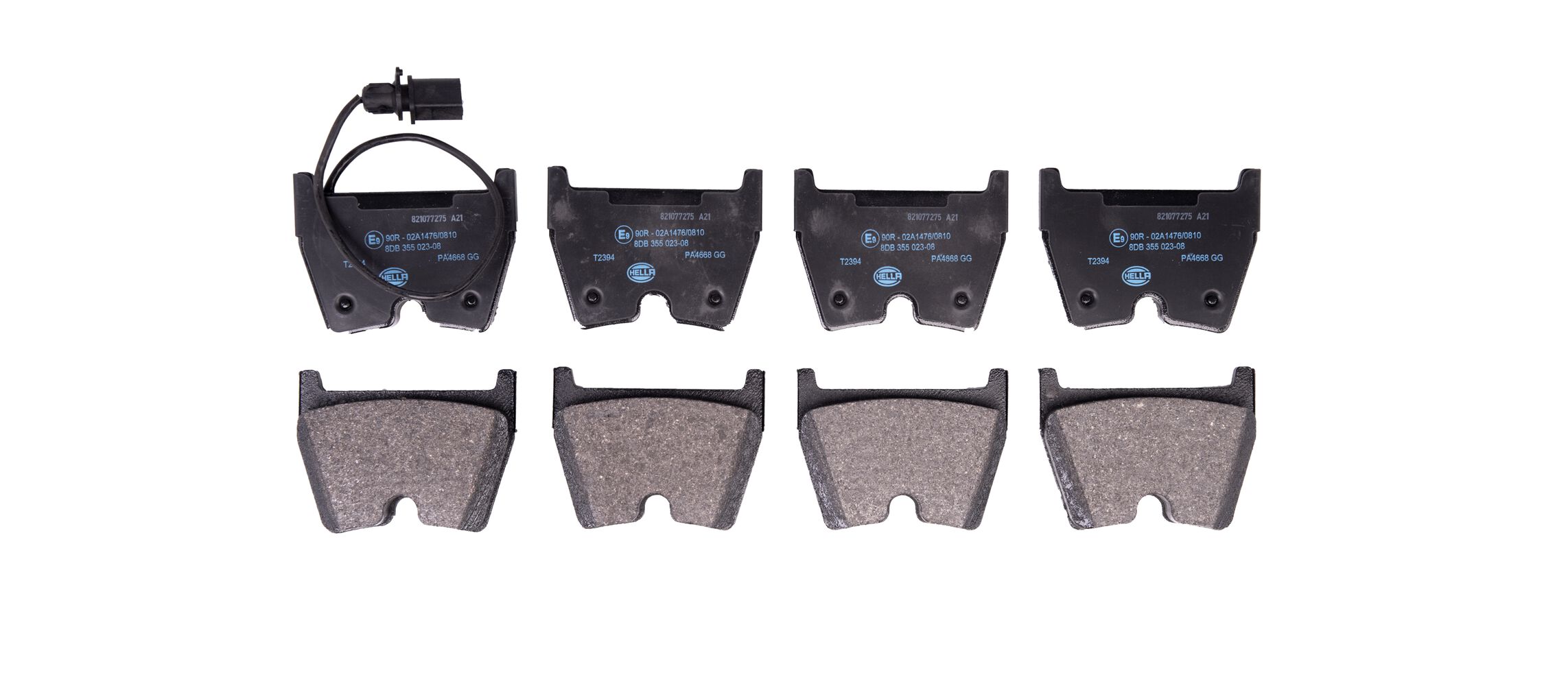 Kit pastiglie freno, Freno a disco - 8DB 355 023-081 HELLA