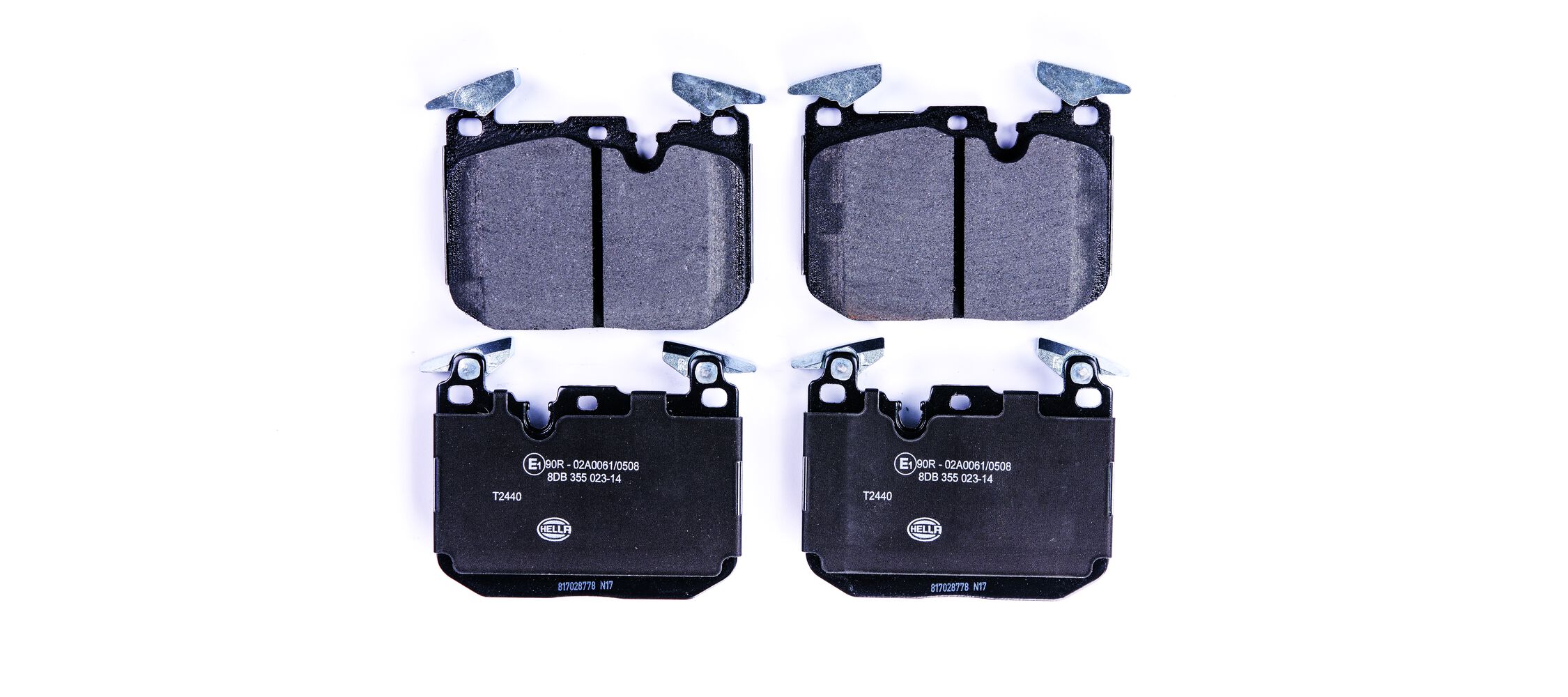 Brake Pad Set, disc brake - 8DB 355 023-141 HELLA