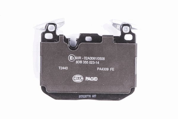 Brake Pad Set, disc brake - 8DB 355 023-141 HELLA