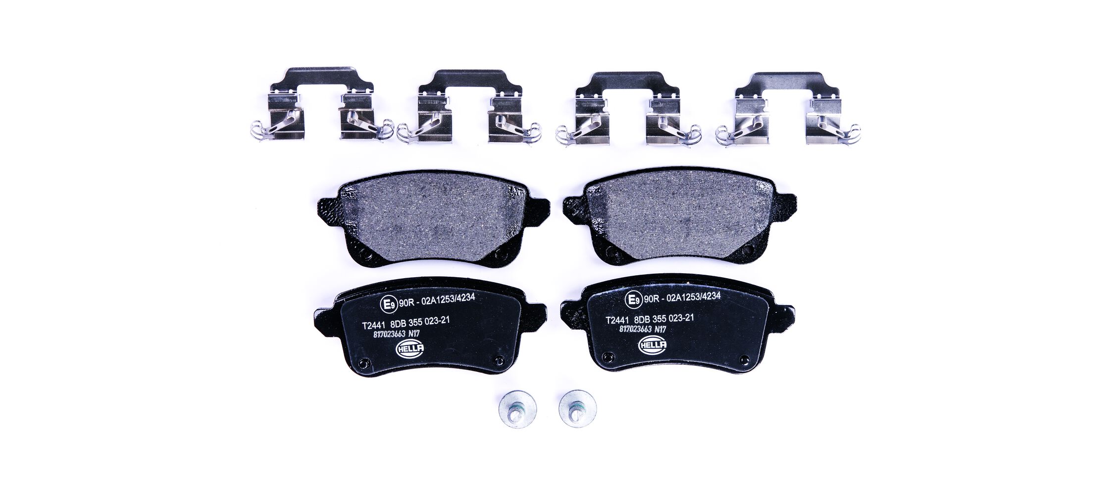 Brake Pad Set, disc brake - 8DB 355 023-211 HELLA
