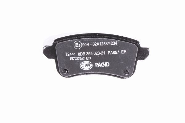 Brake Pad Set, disc brake - 8DB 355 023-211 HELLA