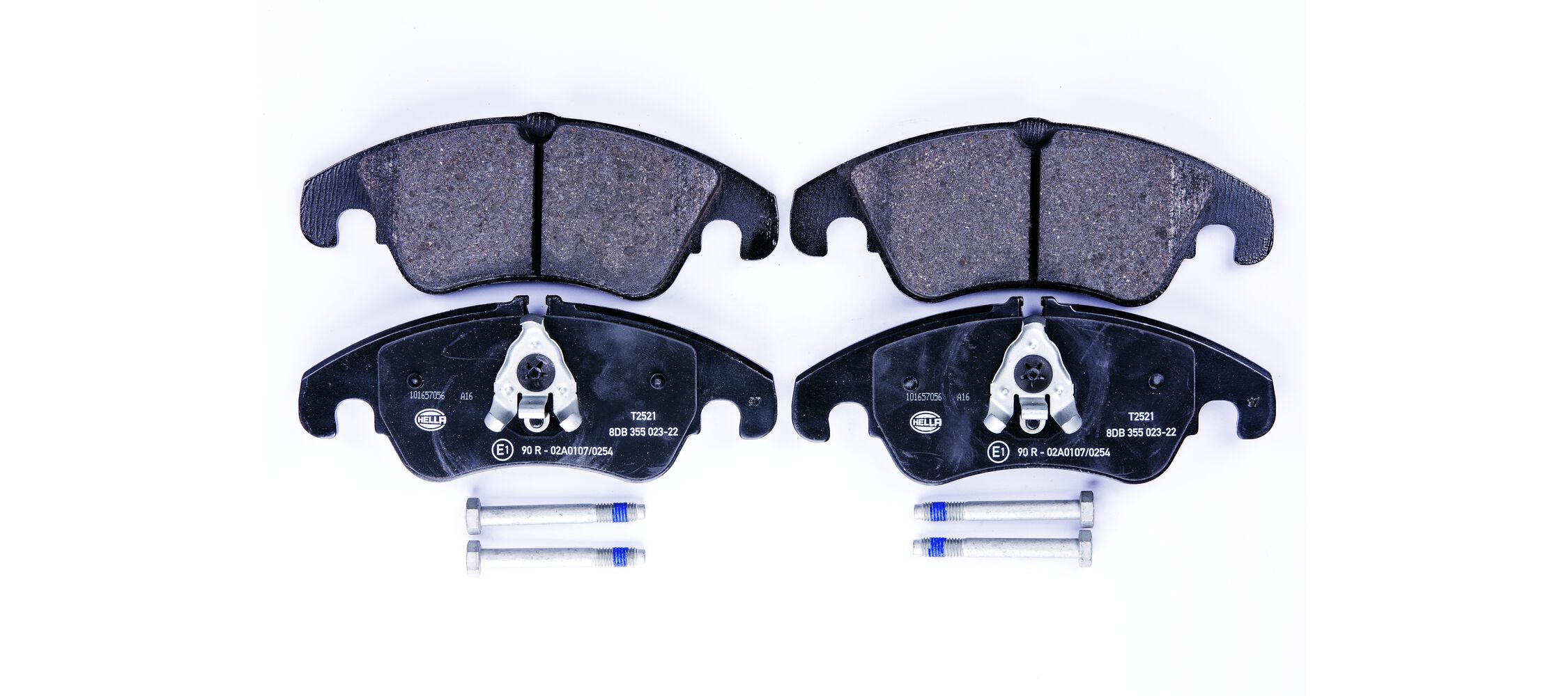 Brake Pad Set, disc brake - 8DB 355 023-221 HELLA