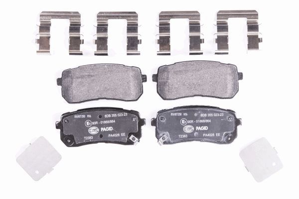Brake Pad Set, disc brake - 8DB 355 023-231 HELLA