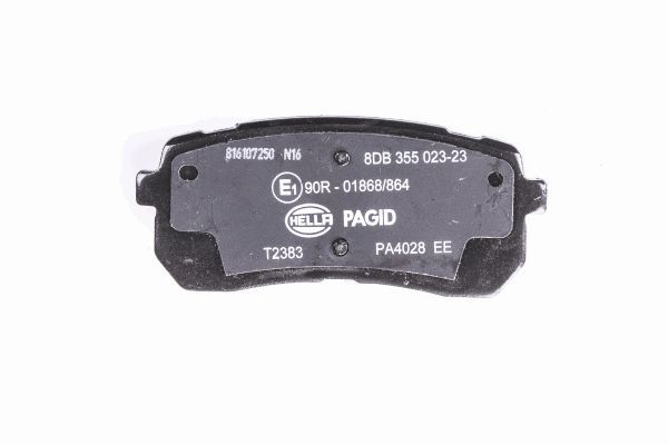 Brake Pad Set, disc brake - 8DB 355 023-231 HELLA