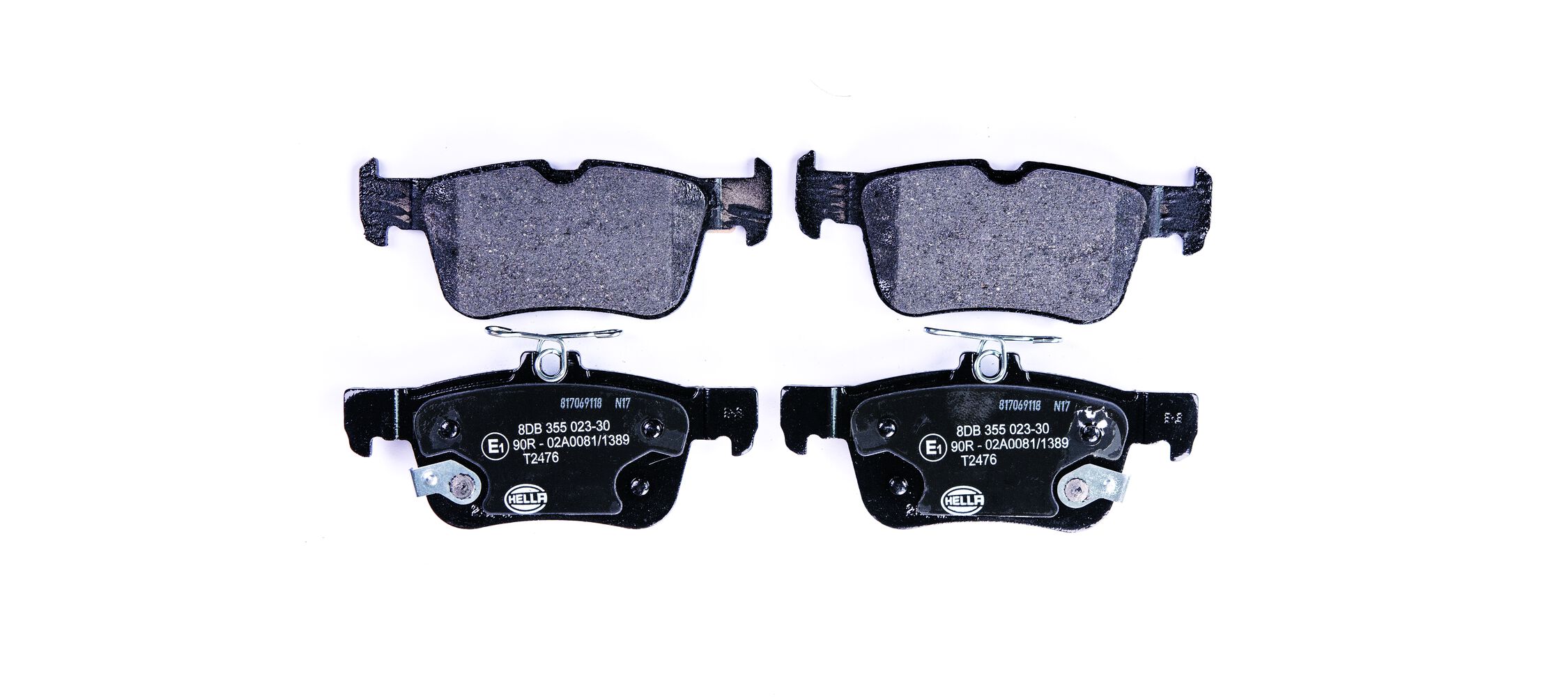 Комплект тормозных колодок, дисковый тормоз - 8DB 355 023-301 HELLA