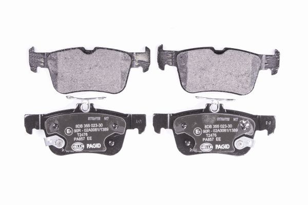 Brake Pad Set, disc brake - 8DB 355 023-301 HELLA