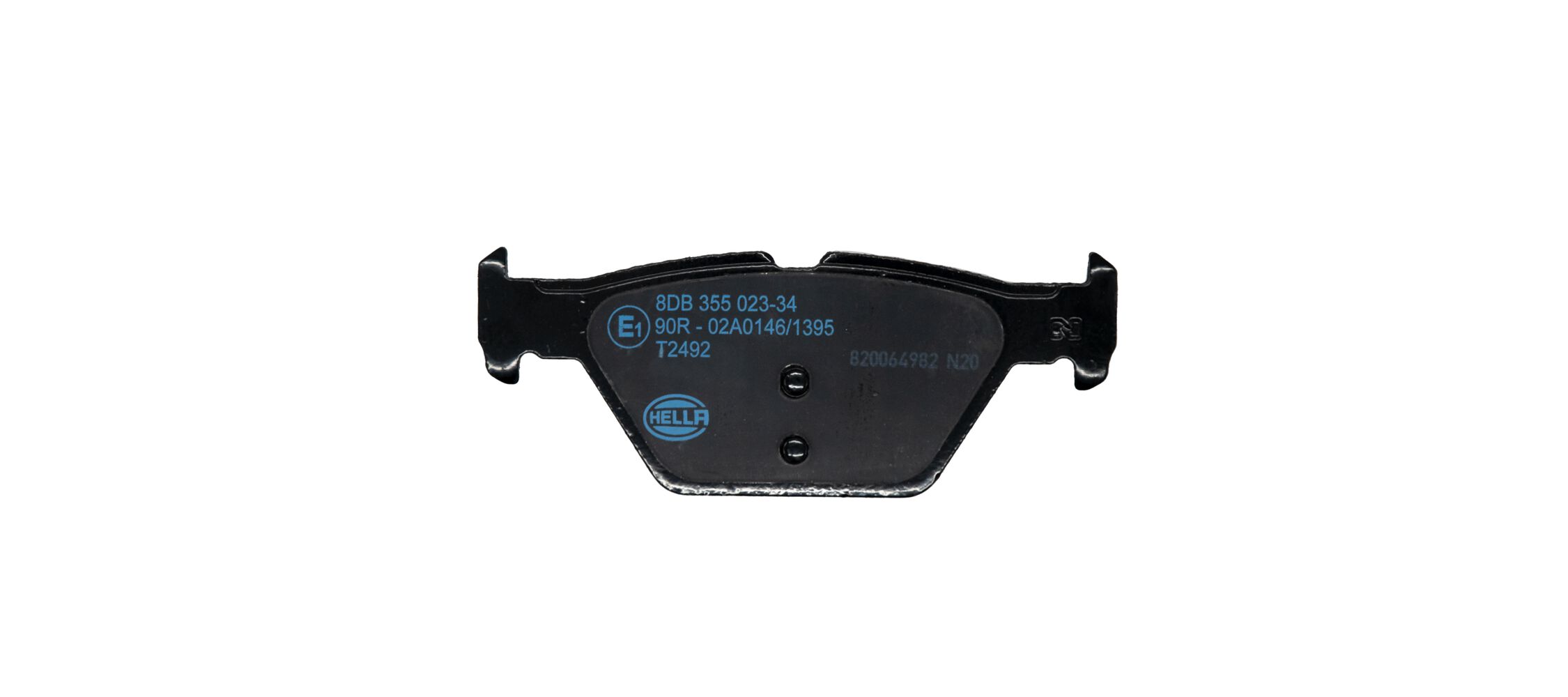 Brake Pad Set, disc brake - 8DB 355 023-341 HELLA