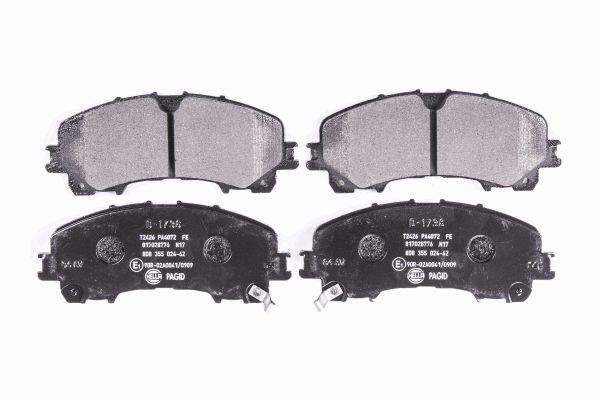 Brake Pad Set, disc brake - 8DB 355 024-621 HELLA