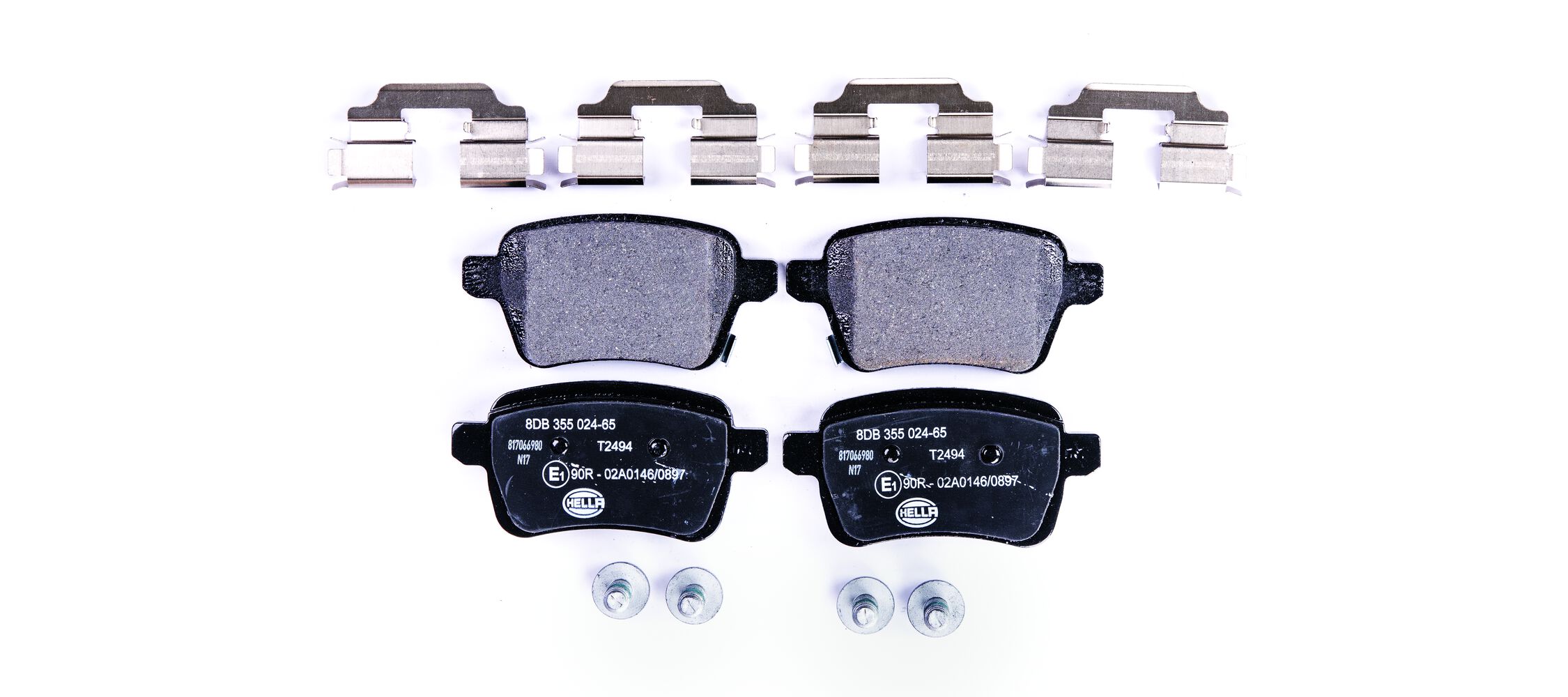 Brake Pad Set, disc brake - 8DB 355 024-651 HELLA