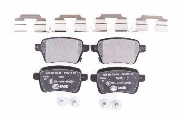 Brake Pad Set, disc brake - 8DB 355 024-651 HELLA