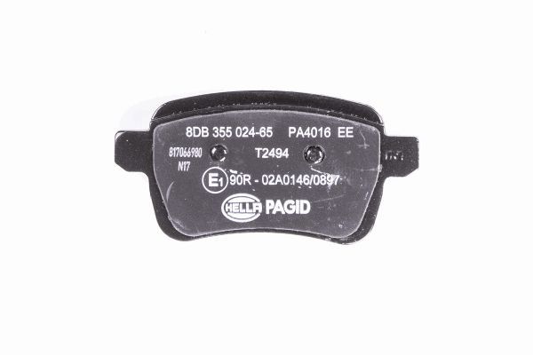 Brake Pad Set, disc brake - 8DB 355 024-651 HELLA