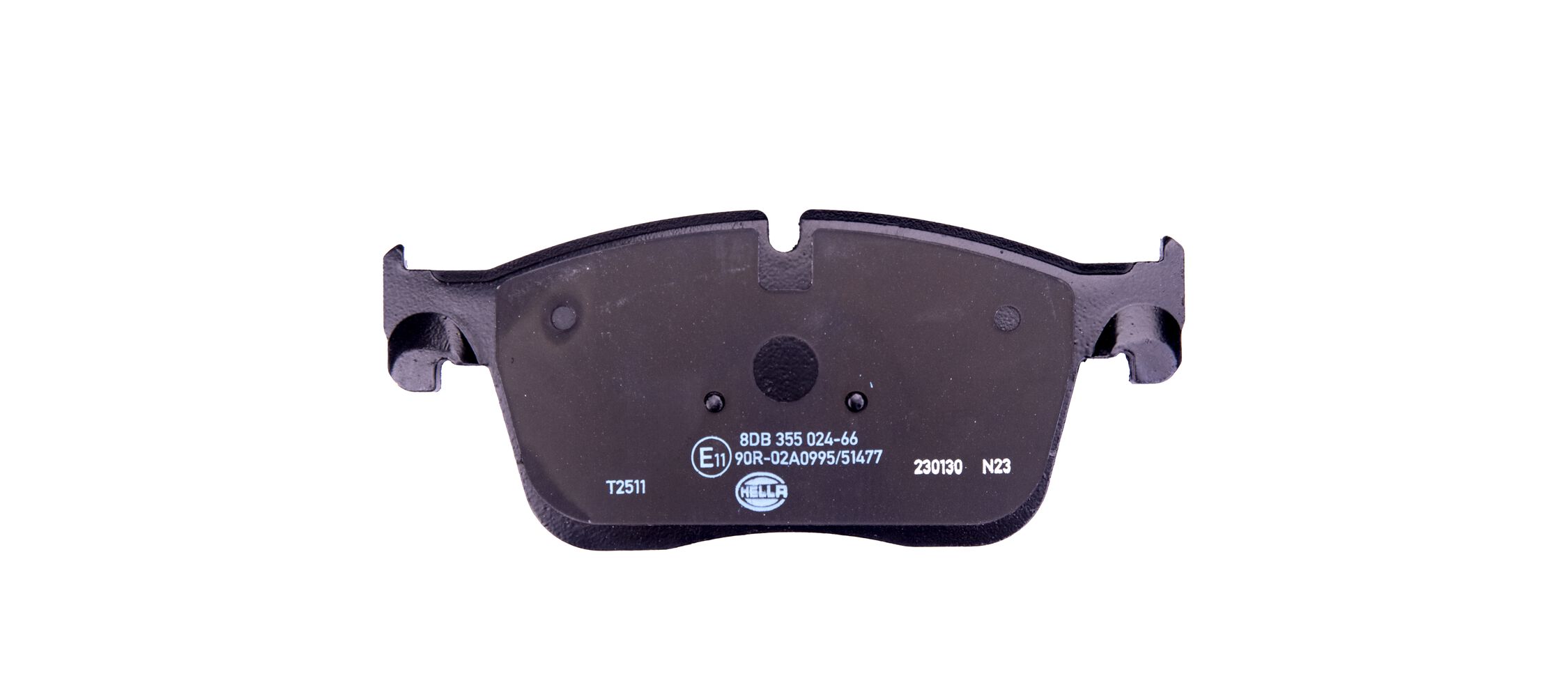 Brake Pad Set, disc brake - 8DB 355 024-661 HELLA