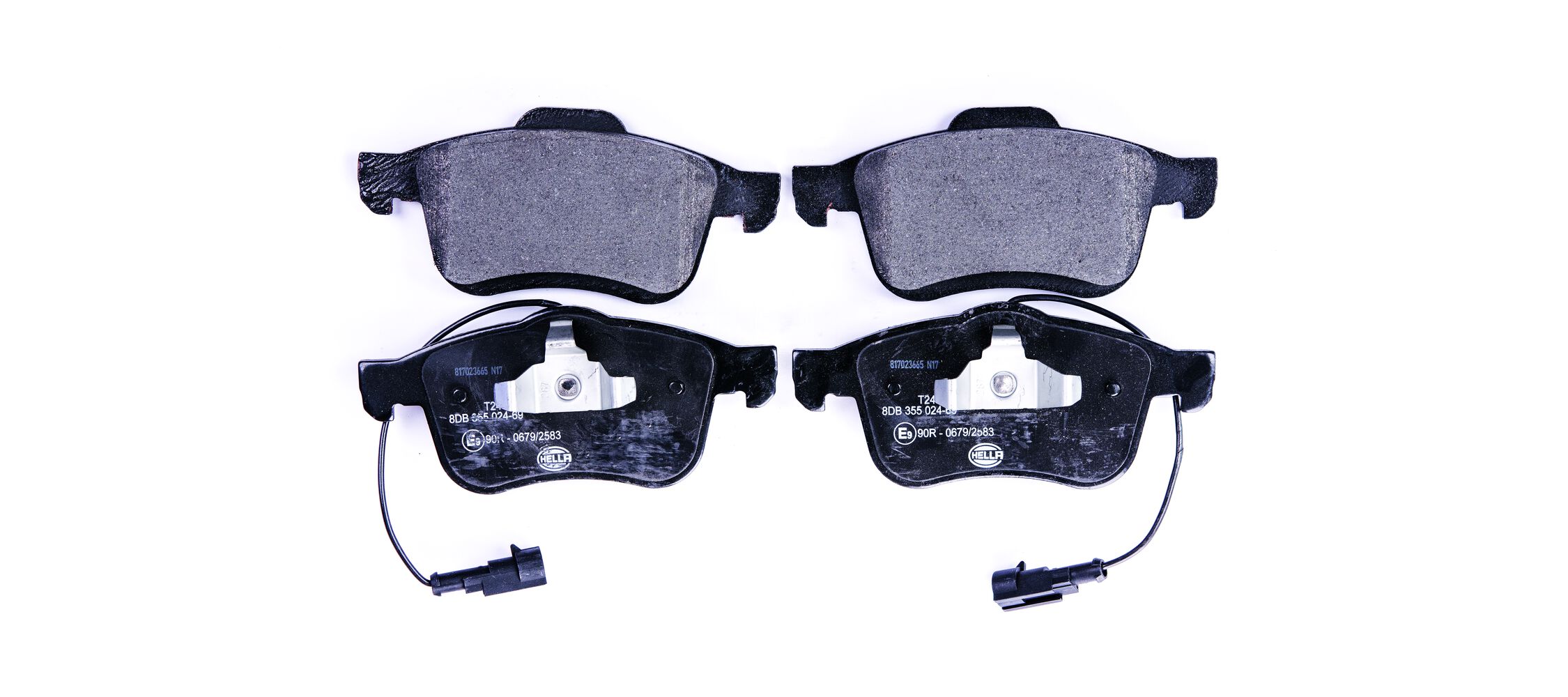 Комплект тормозных колодок, дисковый тормоз - 8DB 355 024-691 HELLA