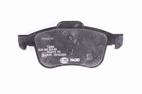 Brake Pad Set, disc brake - 8DB 355 024-691 HELLA