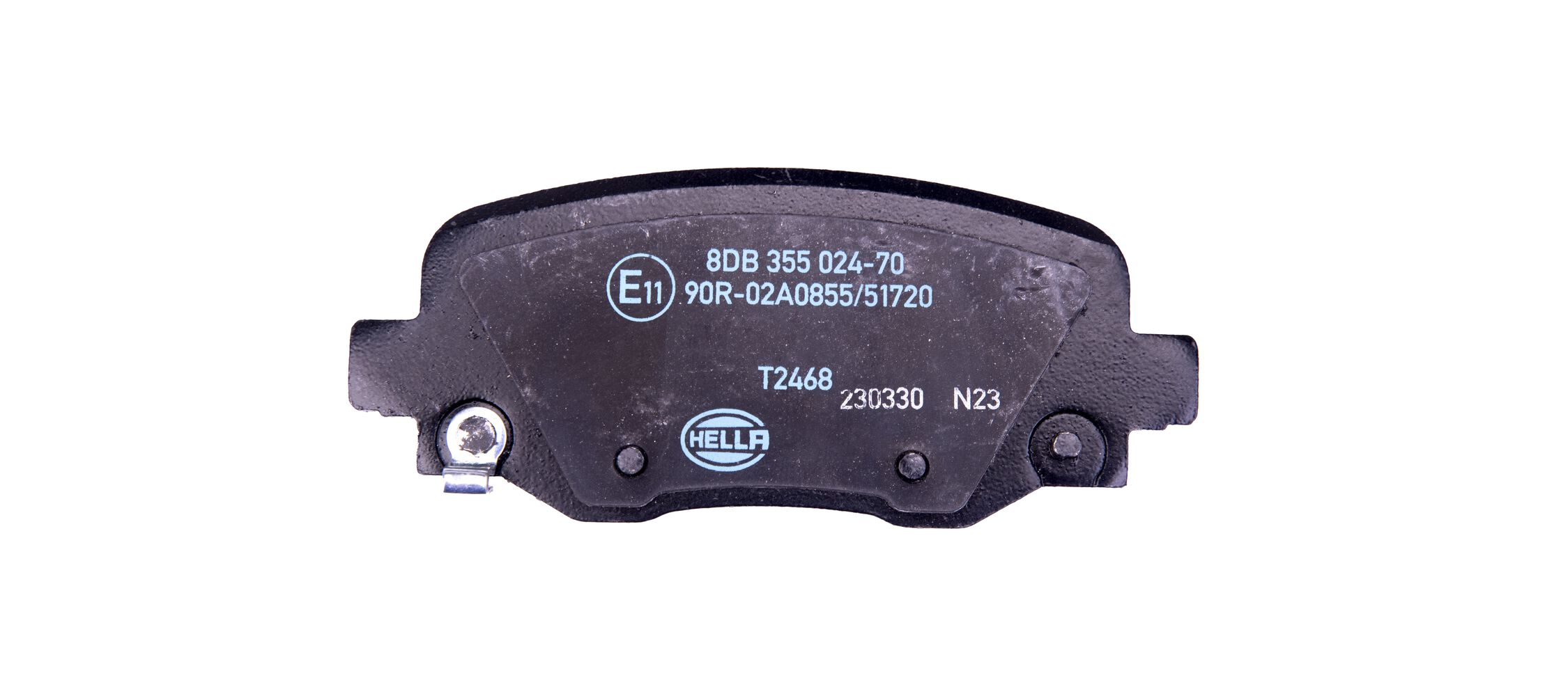 Brake Pad Set, disc brake - 8DB 355 024-701 HELLA