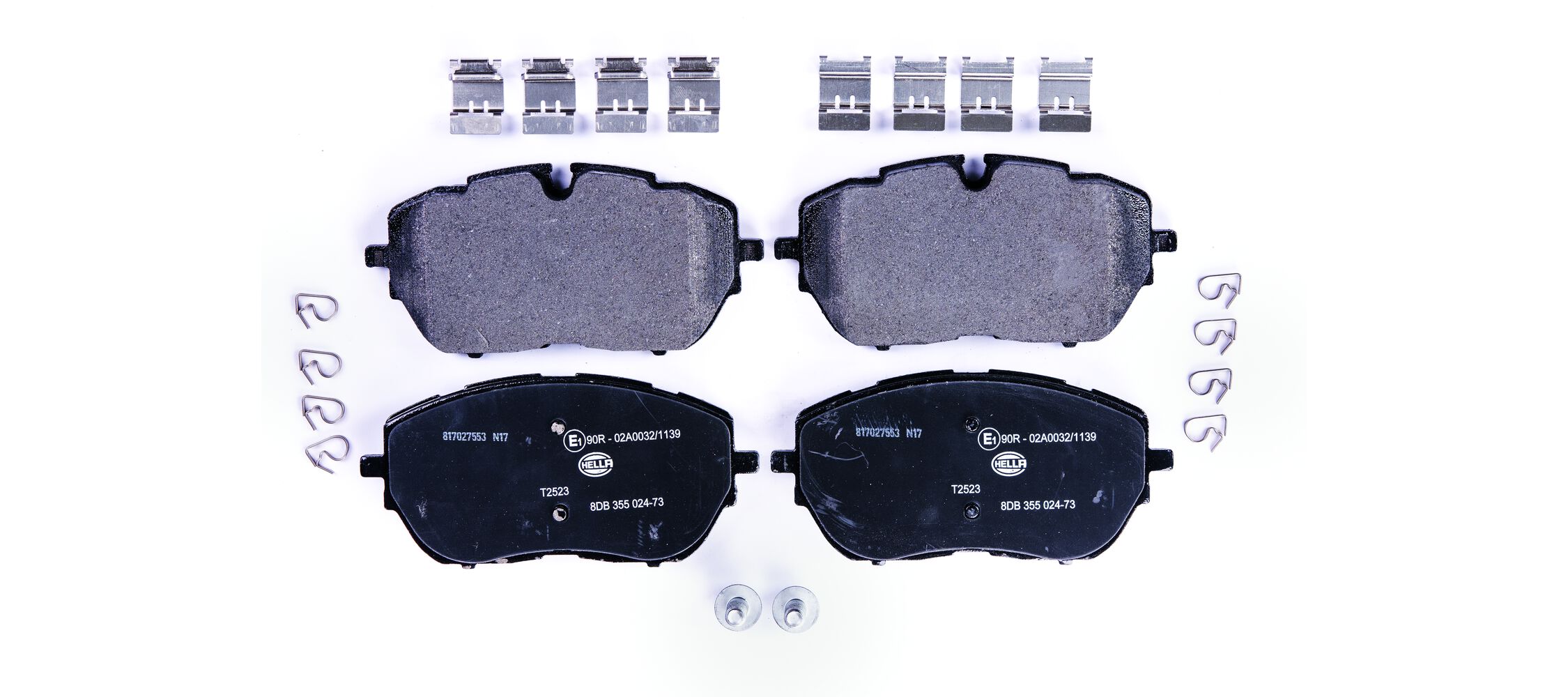 Brake Pad Set, disc brake - 8DB 355 024-731 HELLA