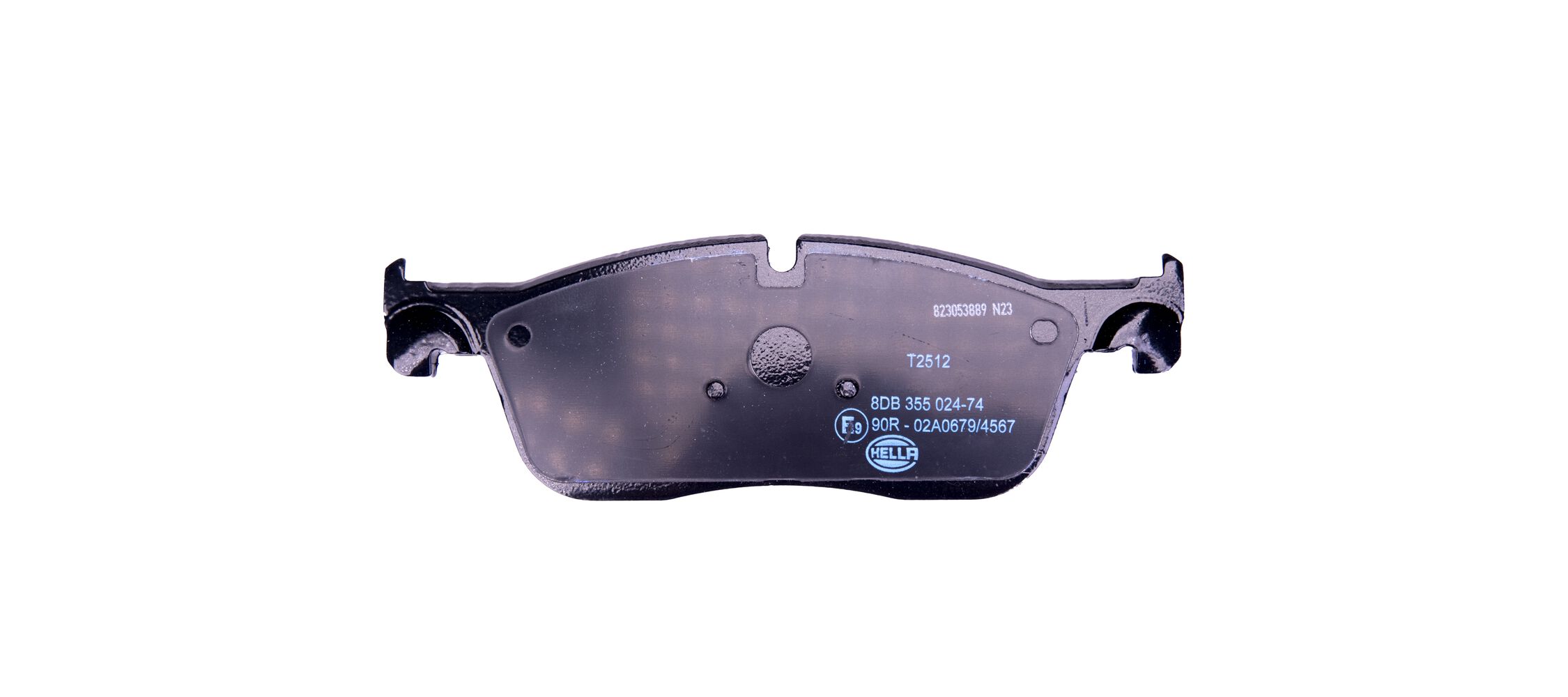 Brake Pad Set, disc brake - 8DB 355 024-741 HELLA