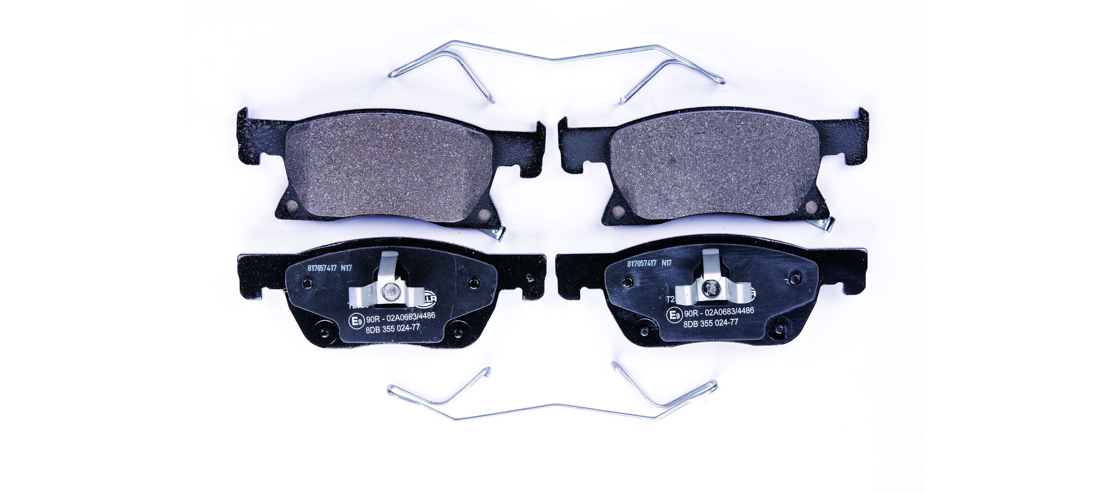 Brake Pad Set, disc brake - 8DB 355 024-771 HELLA