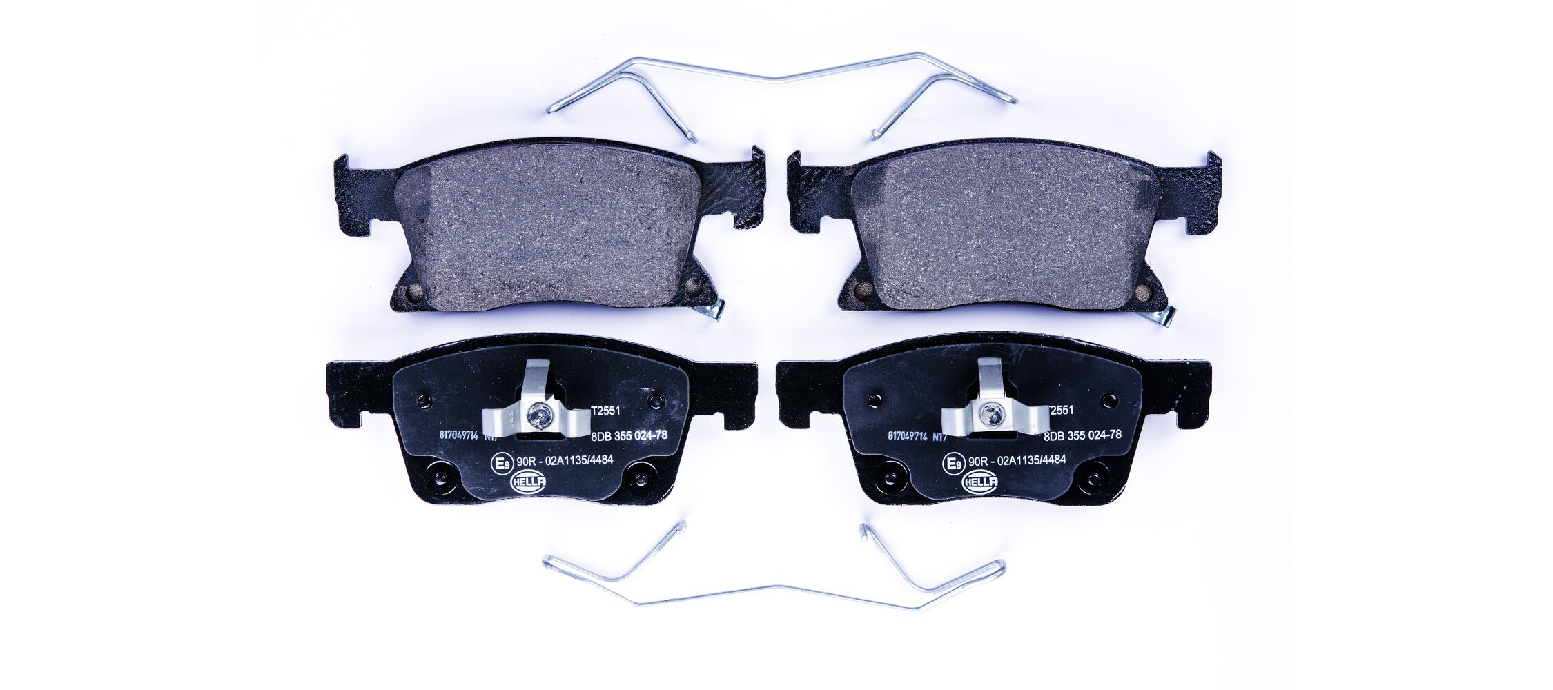 Brake Pad Set, disc brake - 8DB 355 024-781 HELLA
