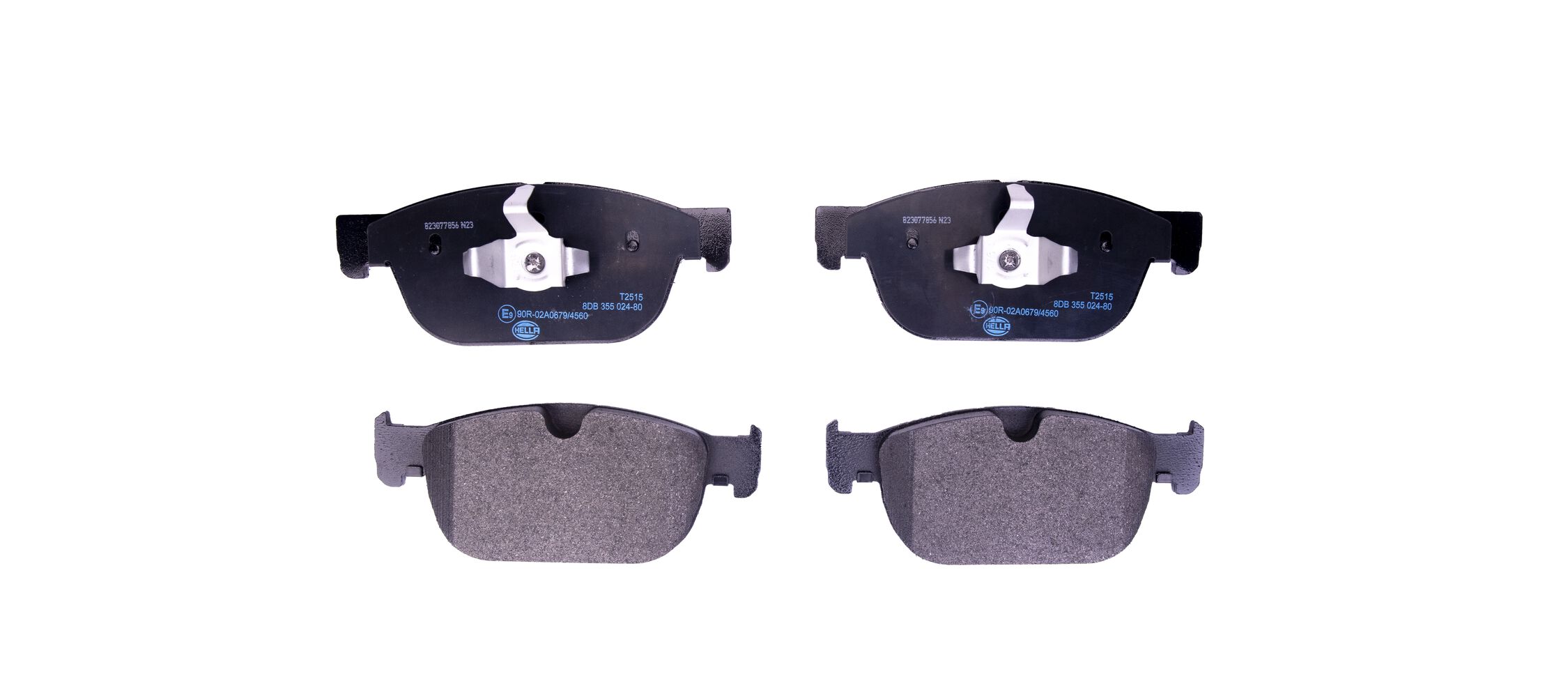Brake Pad Set, disc brake - 8DB 355 024-801 HELLA