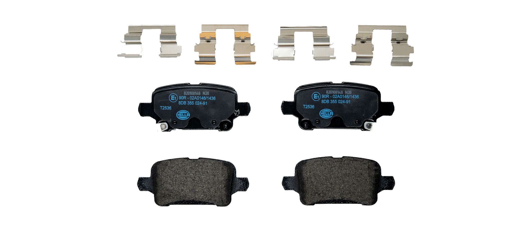 Kit pastiglie freno, Freno a disco - 8DB 355 024-911 HELLA