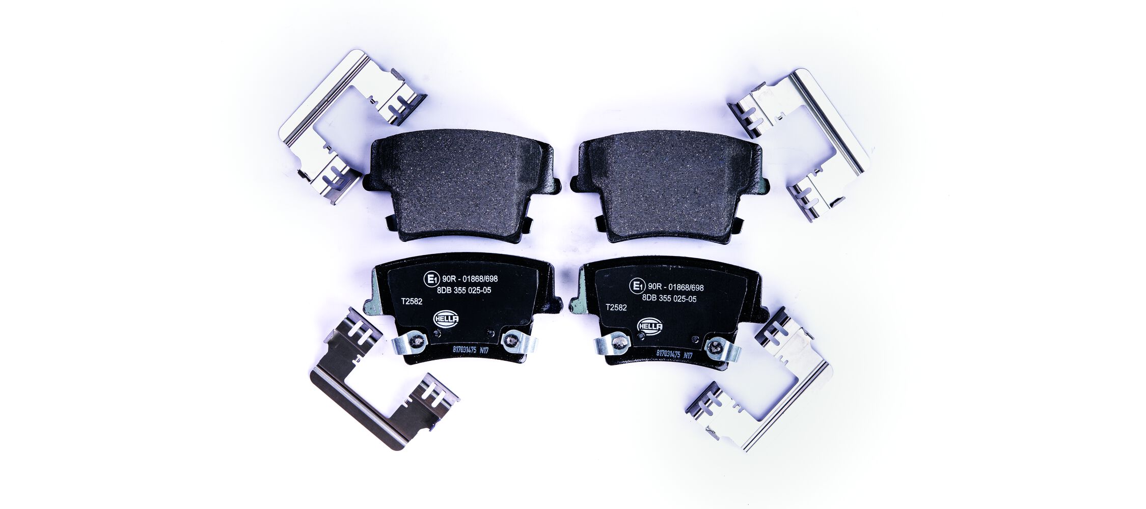 Brake Pad Set, disc brake - 8DB 355 025-051 HELLA