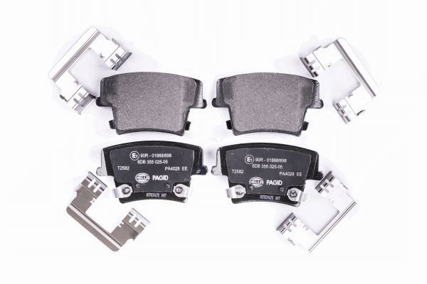 Brake Pad Set, disc brake - 8DB 355 025-051 HELLA