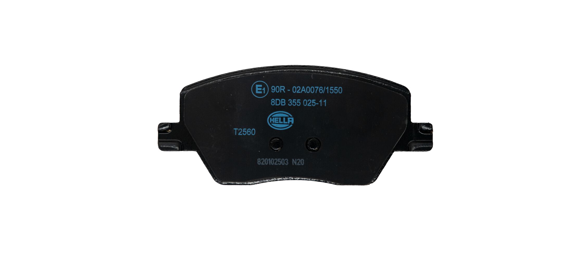 Brake Pad Set, disc brake - 8DB 355 025-111 HELLA