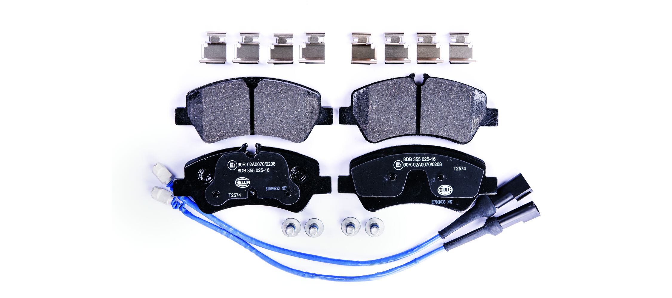 Brake Pad Set, disc brake - 8DB 355 025-161 HELLA