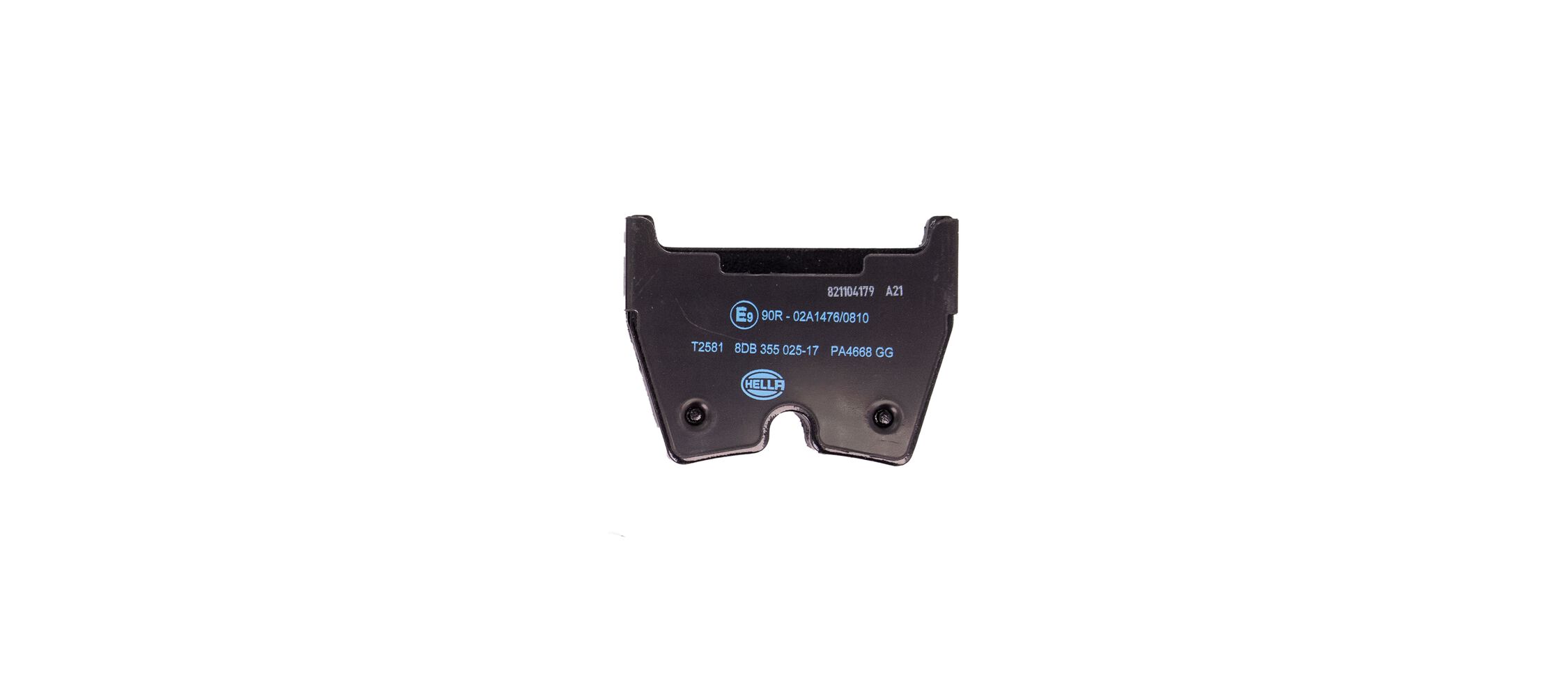 Brake Pad Set, disc brake - 8DB 355 025-171 HELLA